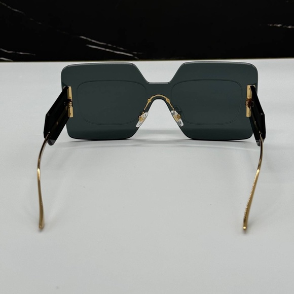 NEW MOD 2277 1002/87 VERSACE BLACK RIMLESS SQUARE VE2277 100287 WOMEN SUNGLASSES - Picture 5 of 11